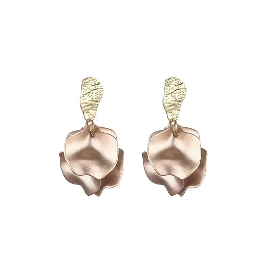 Gemini - Earrings with details, gold